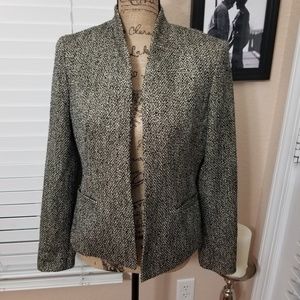 Jones New York Collection open blazer black/gold